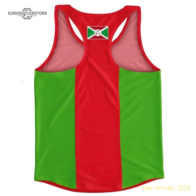Excellent Burundi Flag Running Vest - Great Value - Premium Collection