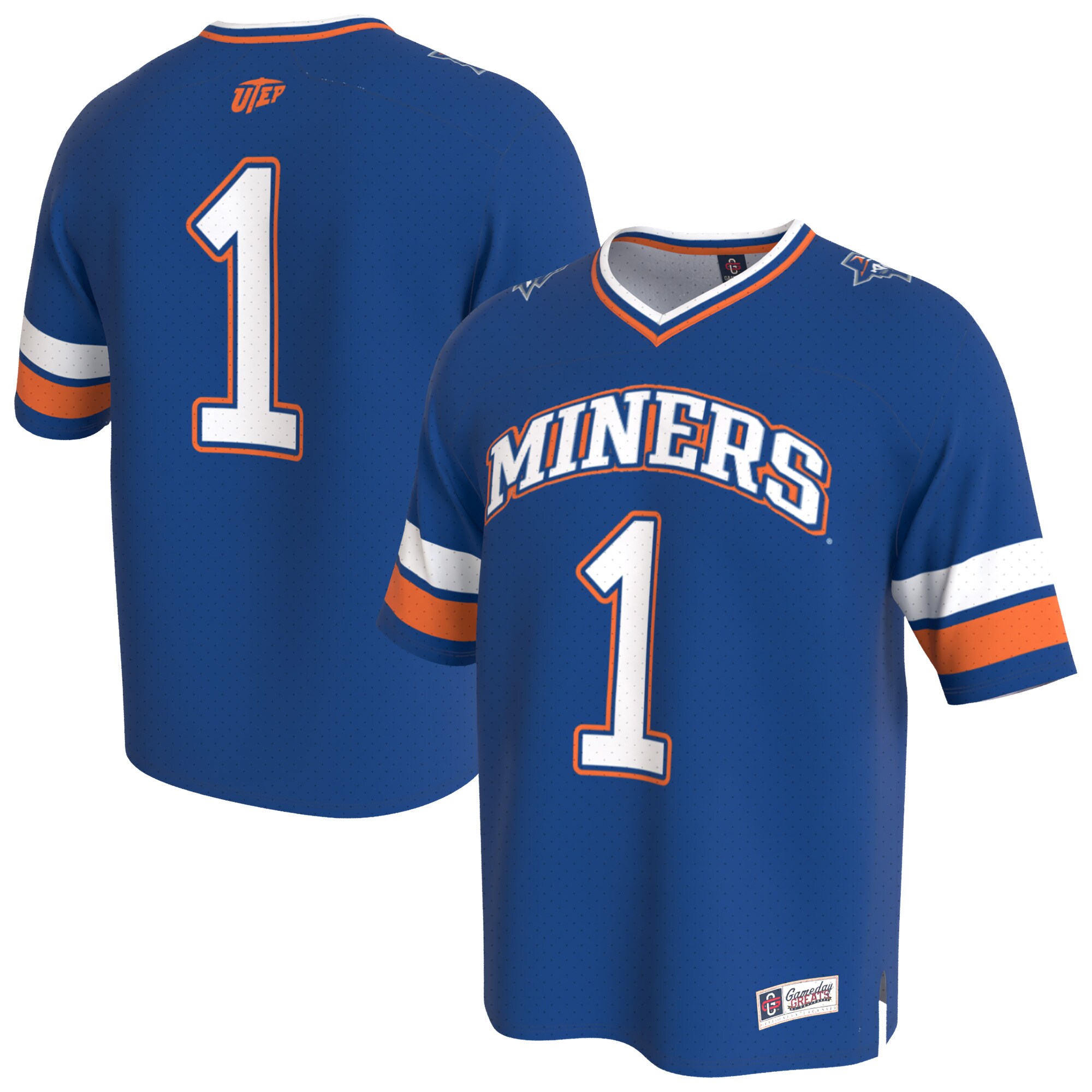UTEP Miners GameDay Greats Unisex Lightweight Collegiate Football Fashion Jersey - Navy