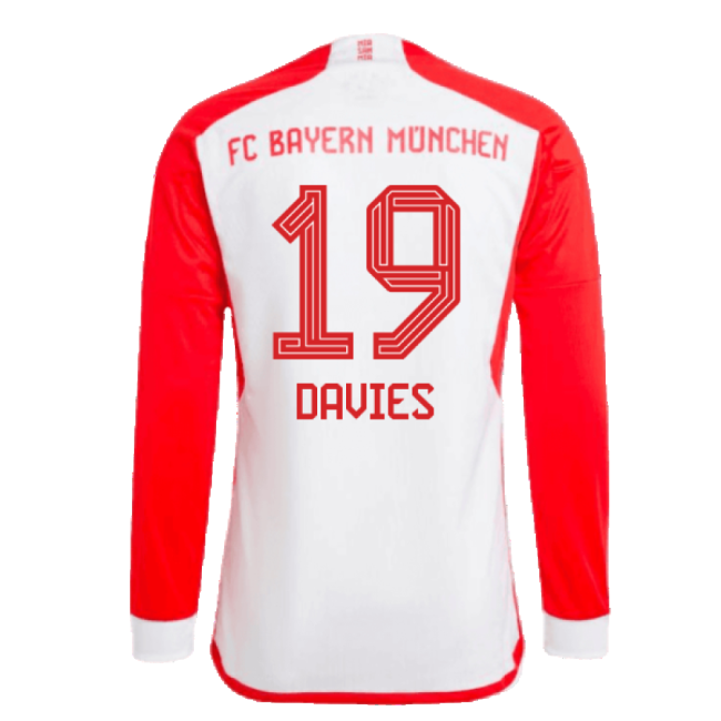 Bayern Davies #19 Top Tier Enthusiastic Fresh Look Fan Jersey