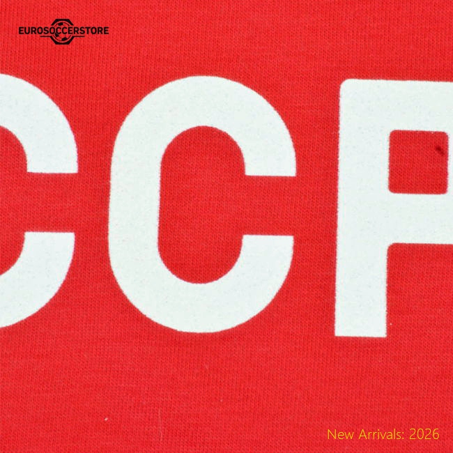 Kids Soviet Union CCCP 12th Man T-Shirt - Red/White Ringer