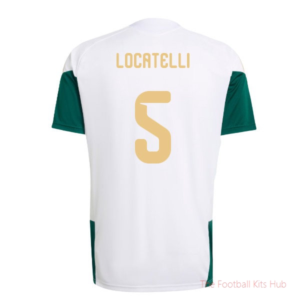 2026-2027 Italy Training Jersey (White) (Locatelli 5)