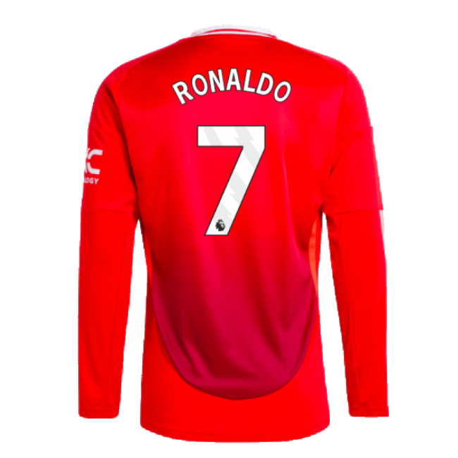 2024-2025 Man Utd Long Sleeve Home Kit (Ronaldo 7)