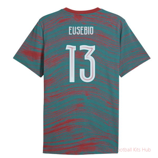 [LK] 2026/27 Portugal FtblCulture Tee AOP (Red) (Eusebio 13)