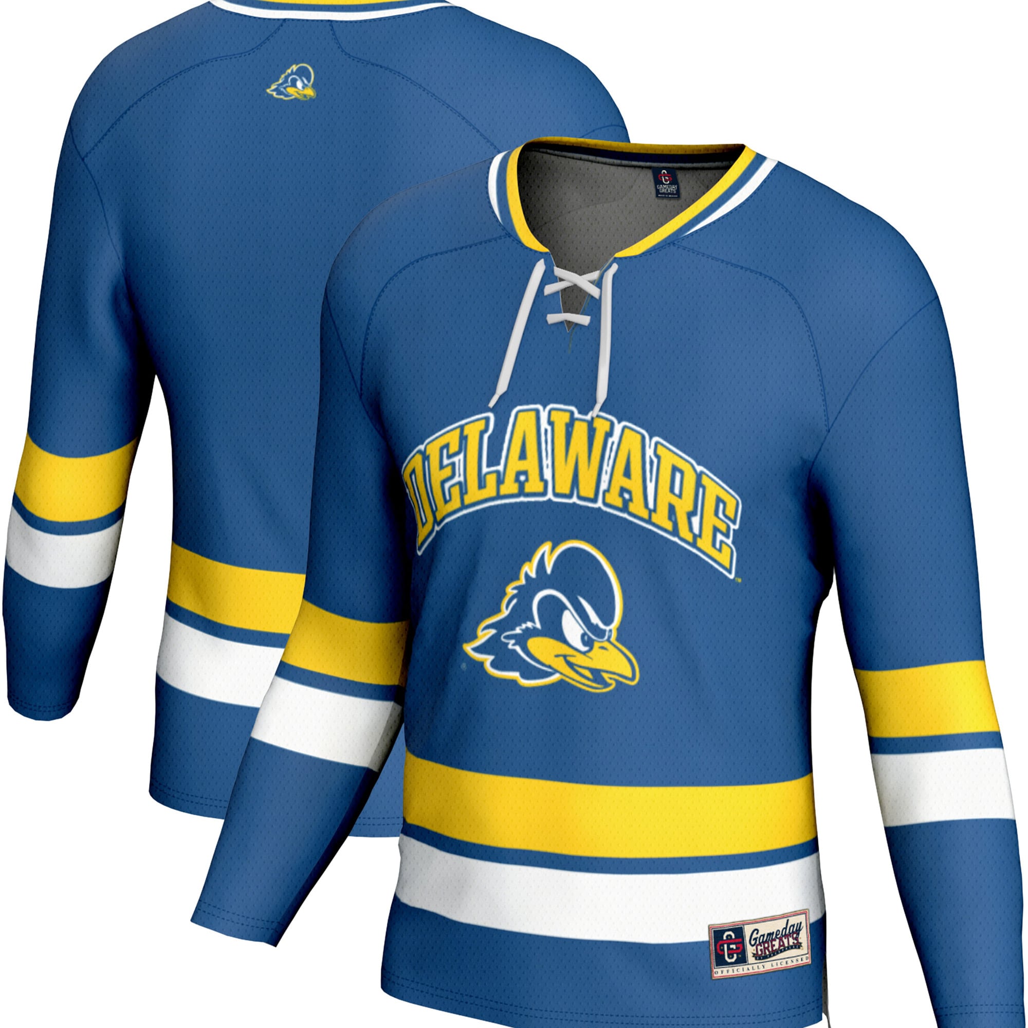 [NJP] Delaware Fightin' Blue Hens GameDay Greats Youth Spirit Hockey Jersey - Royal