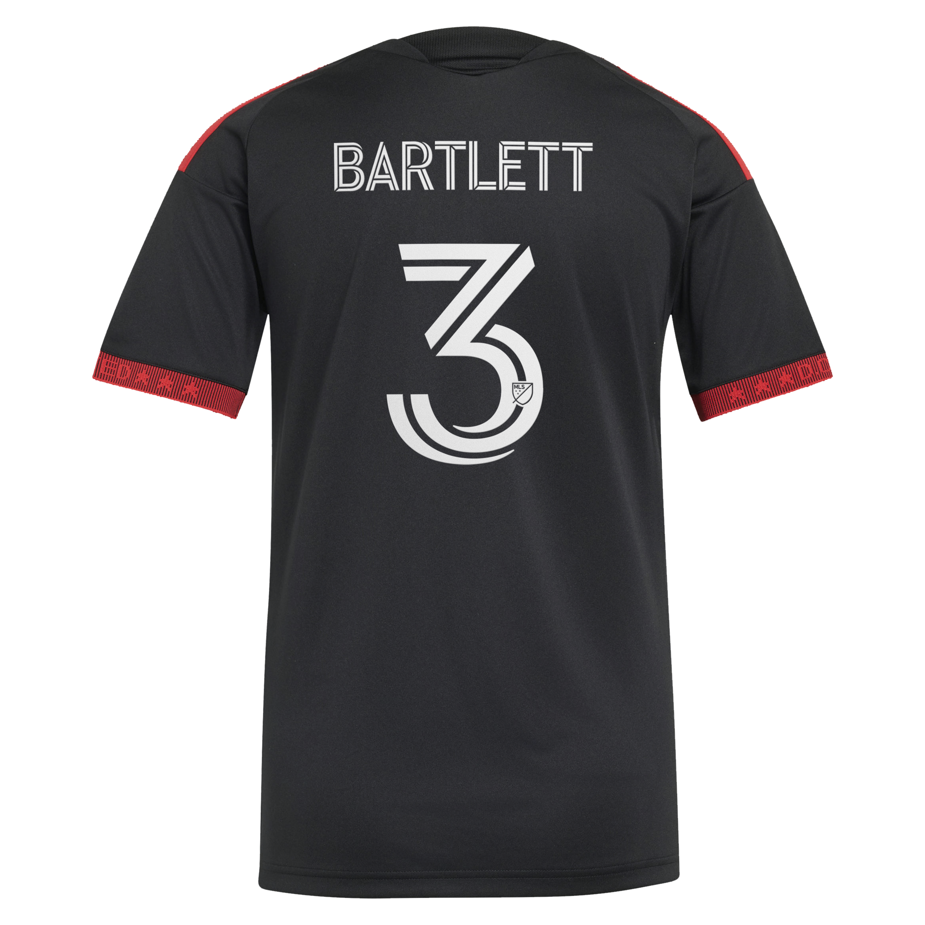 [SJH] Lucas Bartlett D.C. United Women's 2026 Black-and-Red Kit Replica Jersey - Black