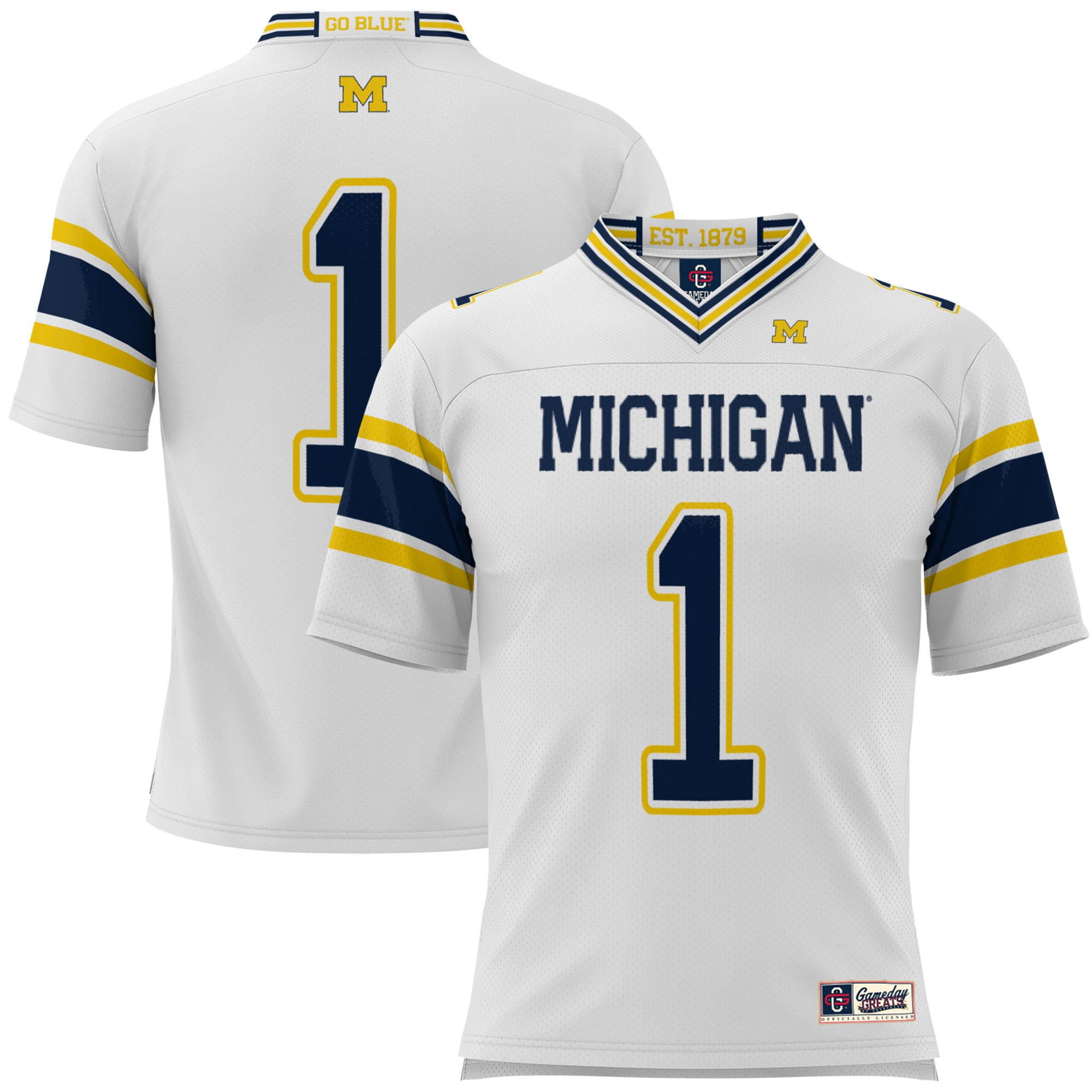 #1 Michigan Wolverines GameDay Greats Youth 2026/2027 Football Jersey - White
