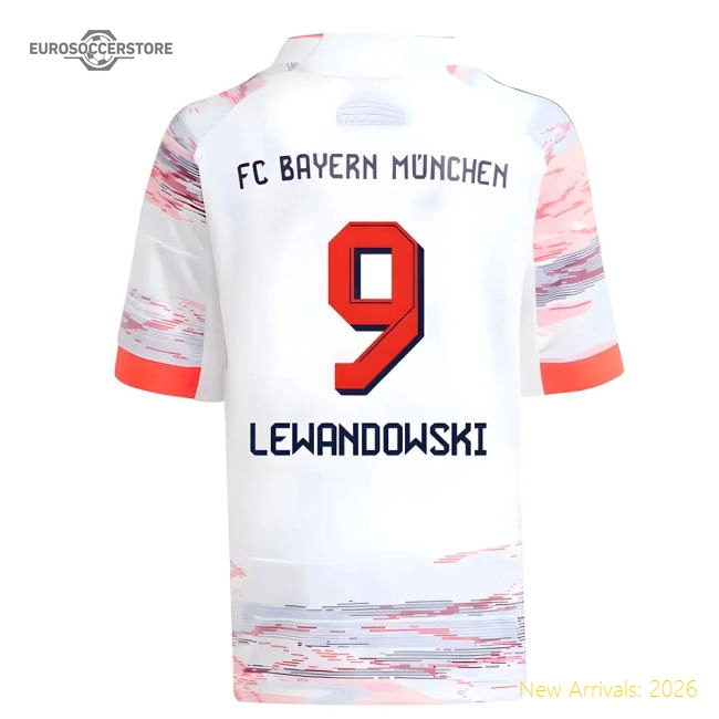 High-end Bayern Munich Away Lewandowski Jersey Athletic Fit