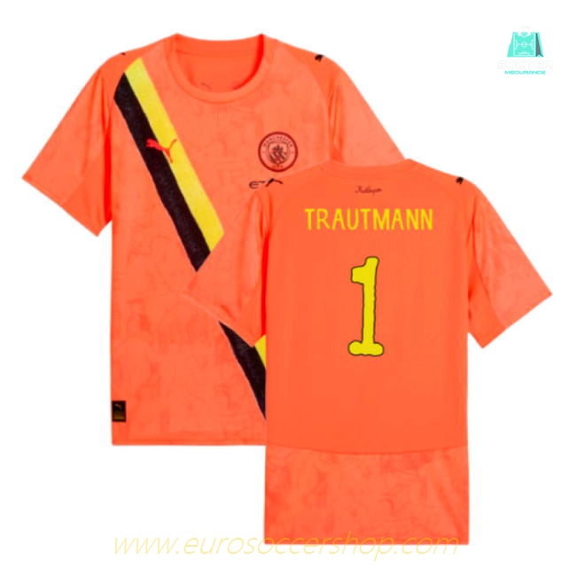 2025-2026 KIDSUPER x Manchester City CWC Shirt (Neon Sun) (Trautmann 1)