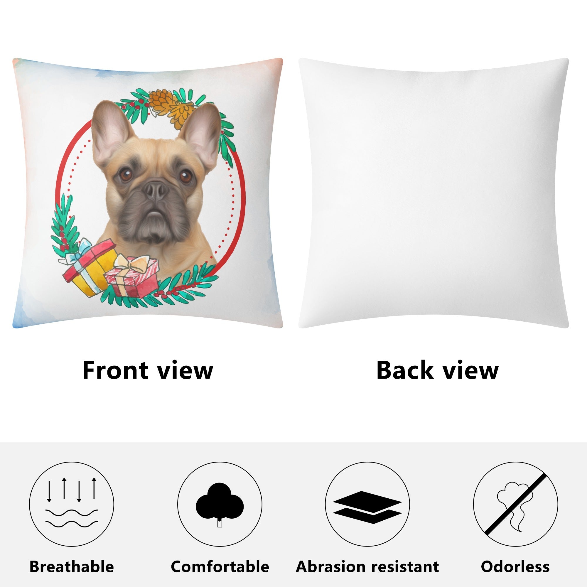 Custom - Non-slip Pillow With Frenchie Picture Pet Gear | Comfort Fit