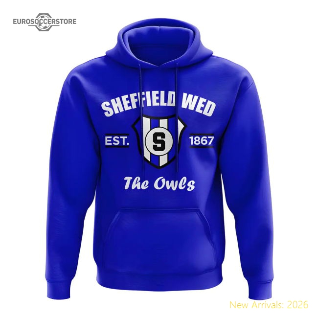 Premium Sheffield Wednesday Established Hoody (royal) - Authentic Design