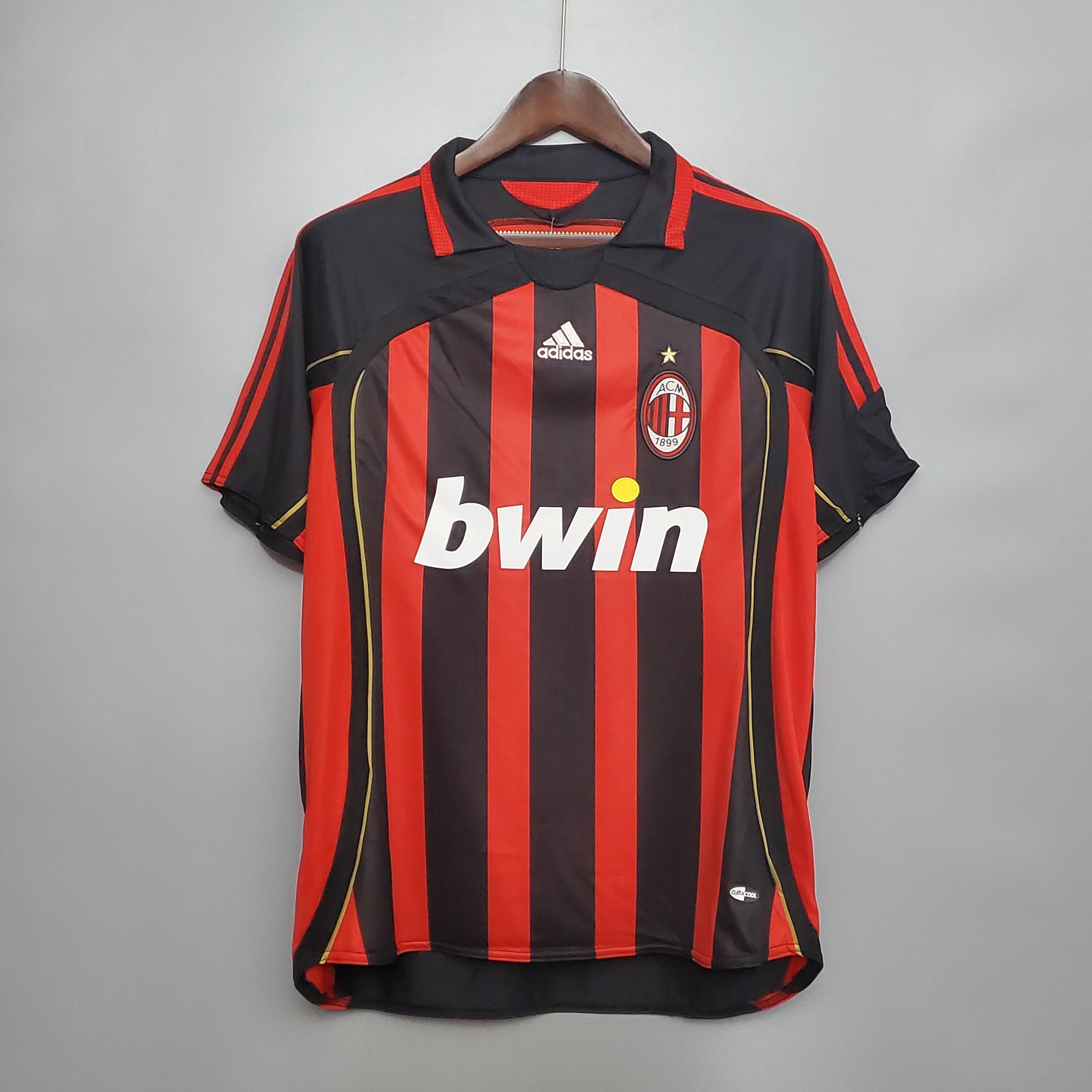 Cheap 2006-2007 AC Milan Home retro kit
