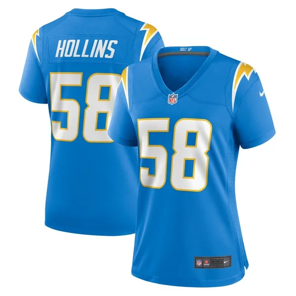None Justin Hollins Game Jersey - Blue | NFL Player Jersey | NFL Footb