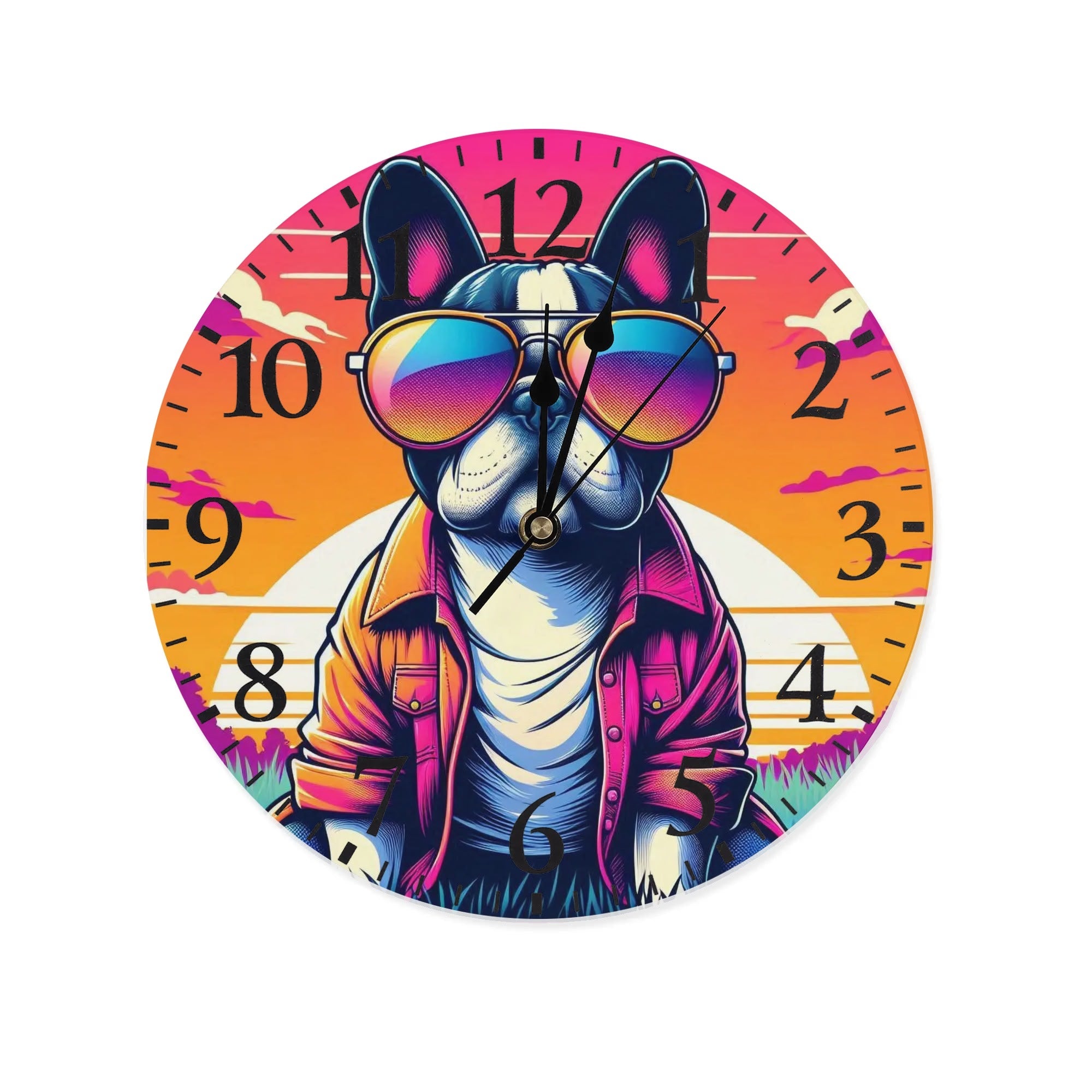 High-Quality Trendy Stella - Frameless Wall Clock for Dog Owners Stylish