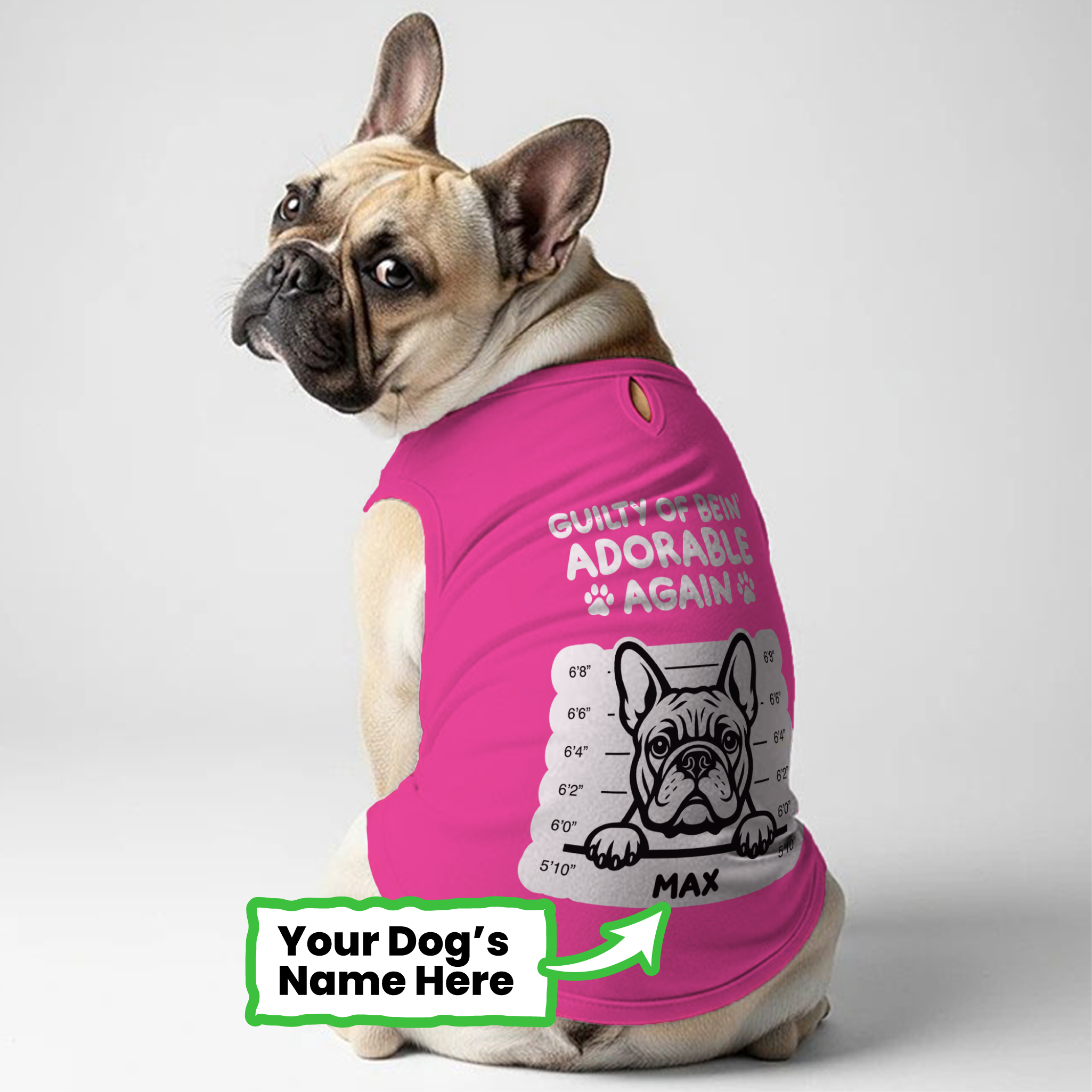 Shirt | Custom Dog T-shirt For French Bulldogs Everyday Use | Comfy Fit