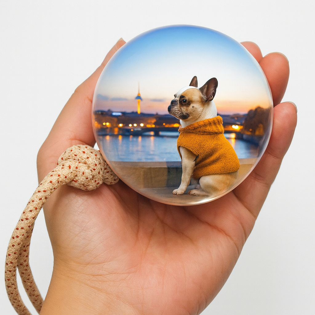 French Bulldog Frencrys French Bulldog Crystal Ball – Customizable 3d