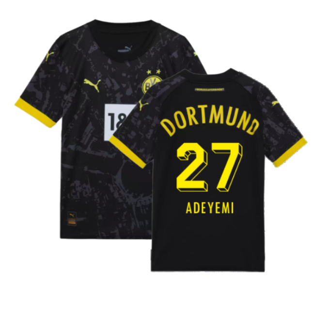 2023-2024 Borussia Dortmund Football Club Away Uniform (Kids)