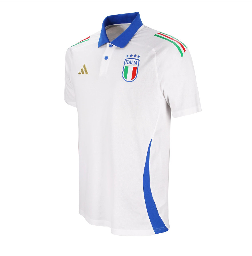 Elite 2024 Italy White Polo Shirt - Official Replica 6502