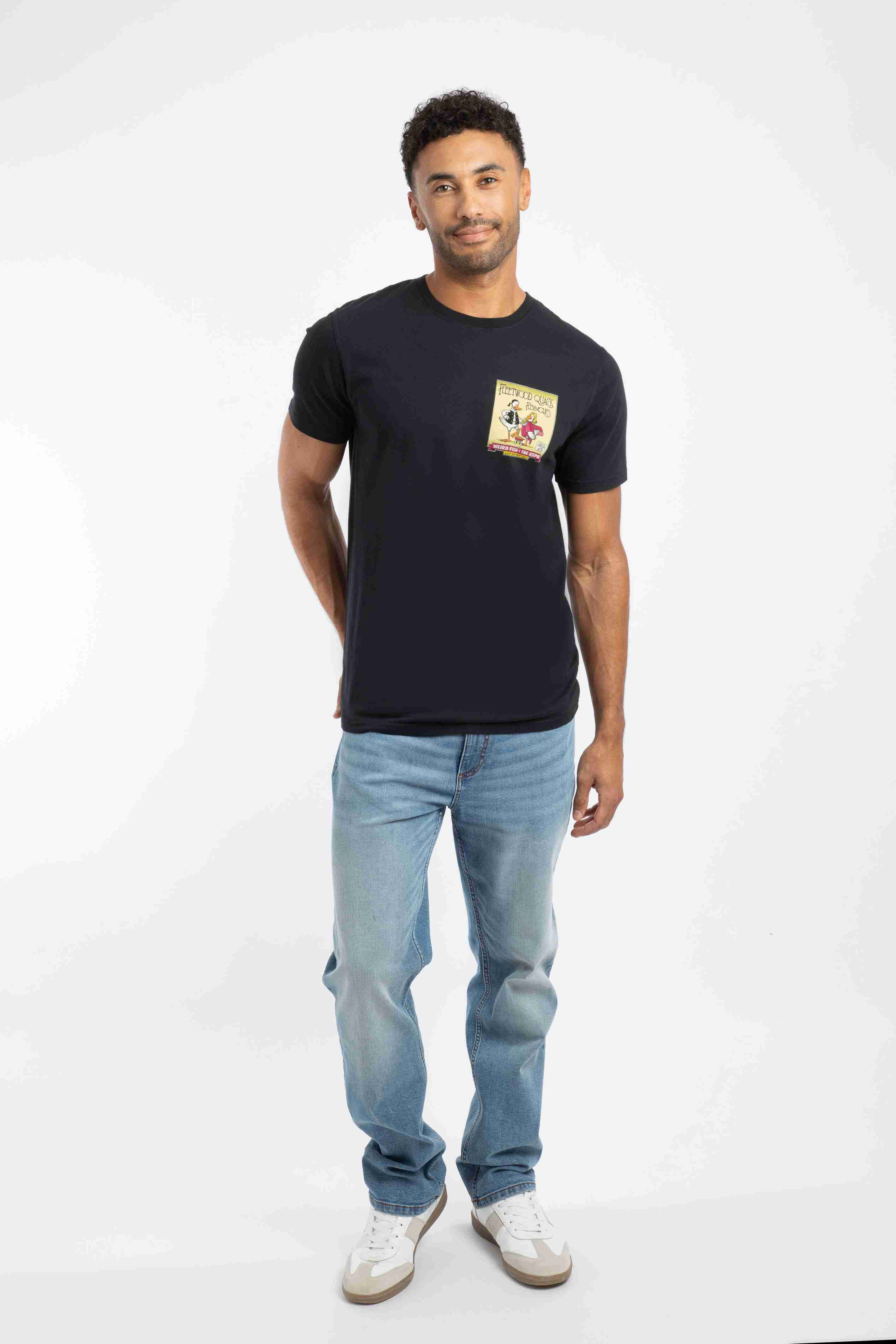 Flewmours RSPB Collaboration Back Print Artist T-Shirt Black