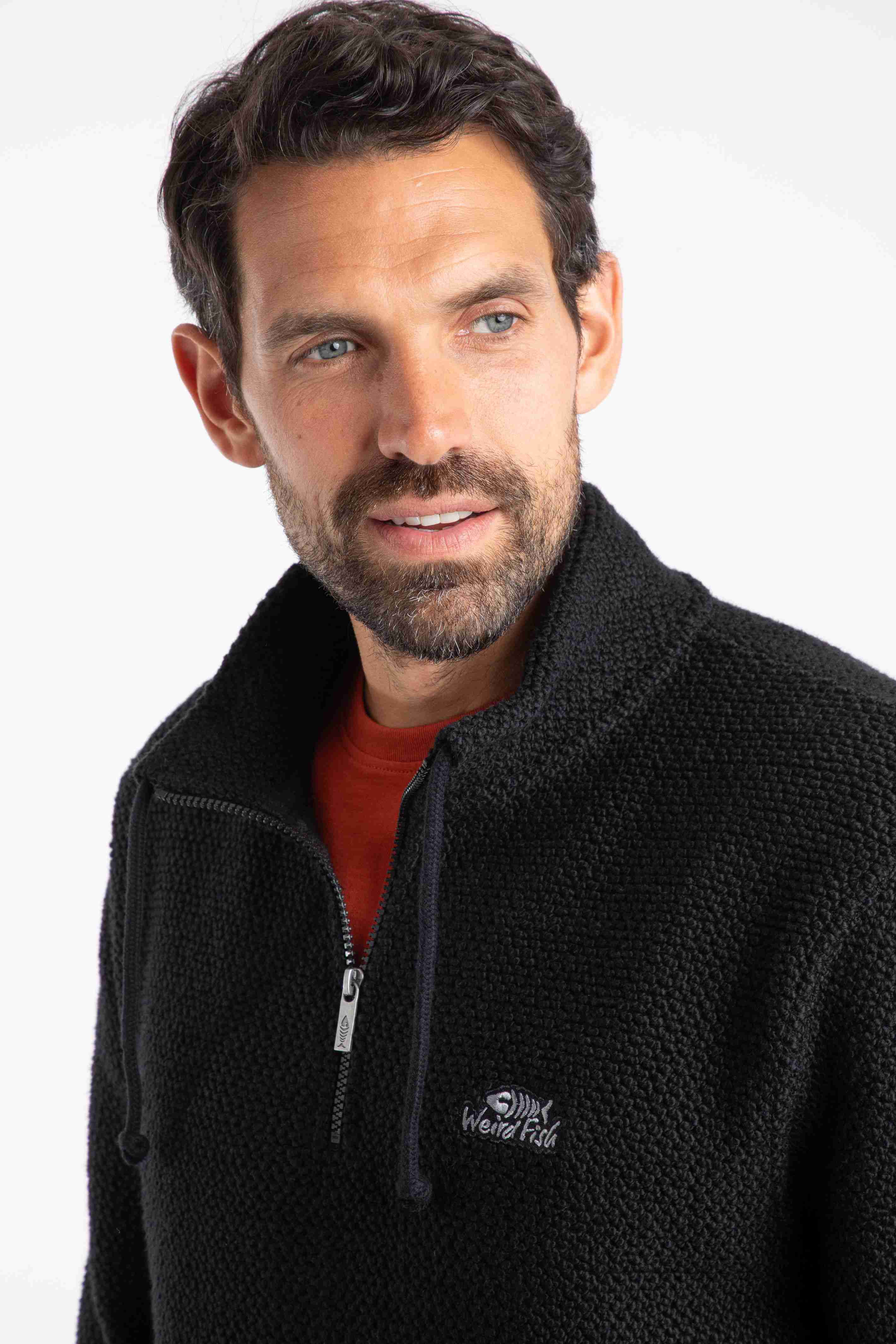 Cruiser 1/4 Zip Macaroni Sweatshirt Black