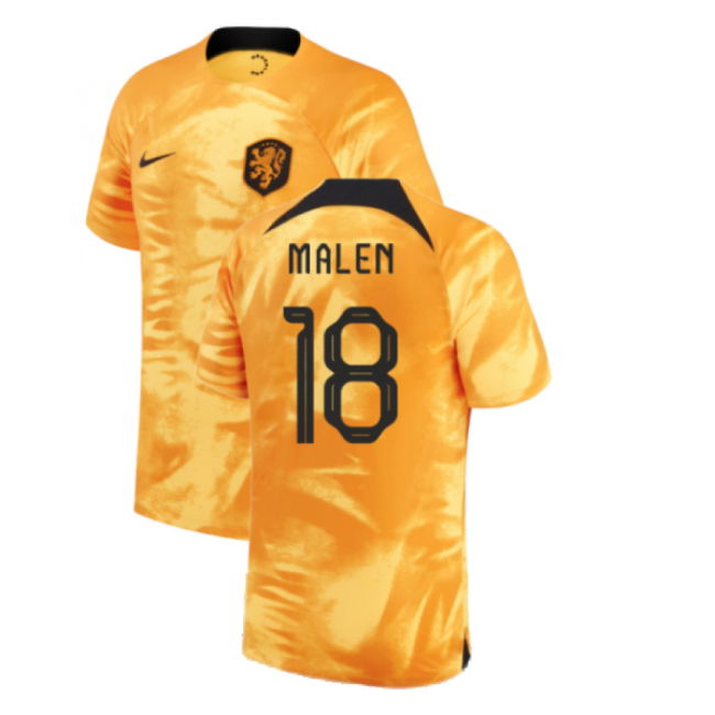 2022-2023 Holland Home Shirt (Malen 18) Official Euro Worldcup