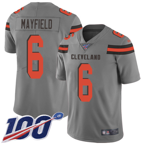 NFL C B Browns #6 Baker Mayfield Brown Limited Jersey --v10