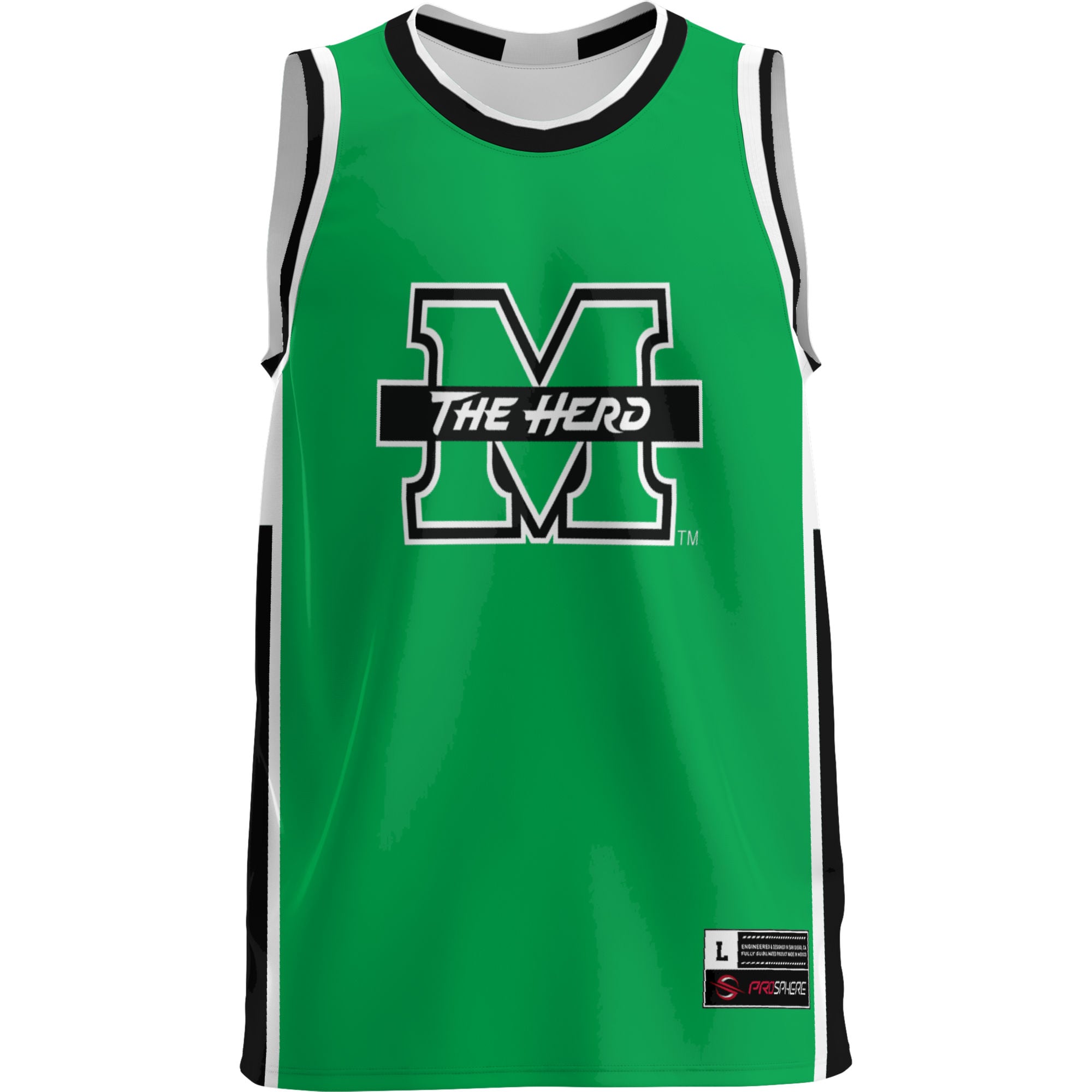 [NJP] Marshall Thundering Herd GameDay Greats Lightweight Basketball Jersey - Green