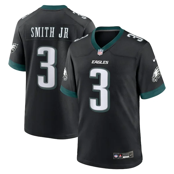 None Nolan Smith Game Jersey - Black | NFL Player Jersey | NFL Footbal