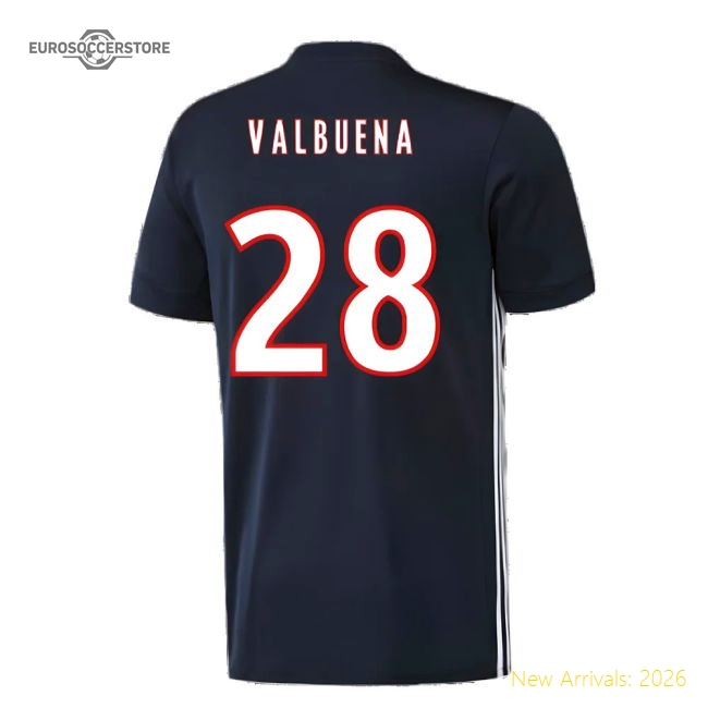 Trending Lyon 2017-18 Away Shirt ((Excellent) L) (Valbuena 28)