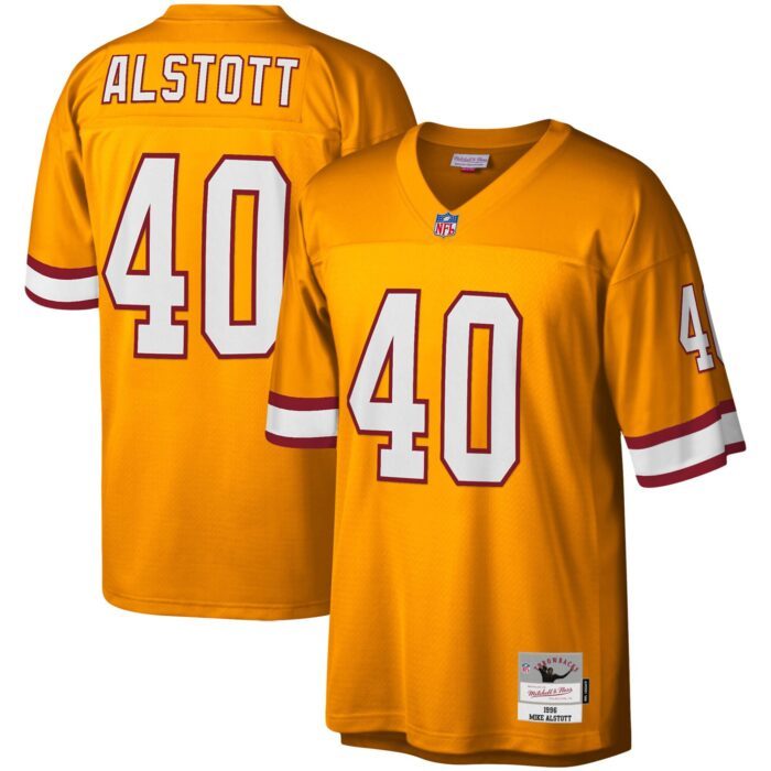 Men's Tampa Bay Buccaneers Mike Alstott Mitchell & Ness Or...