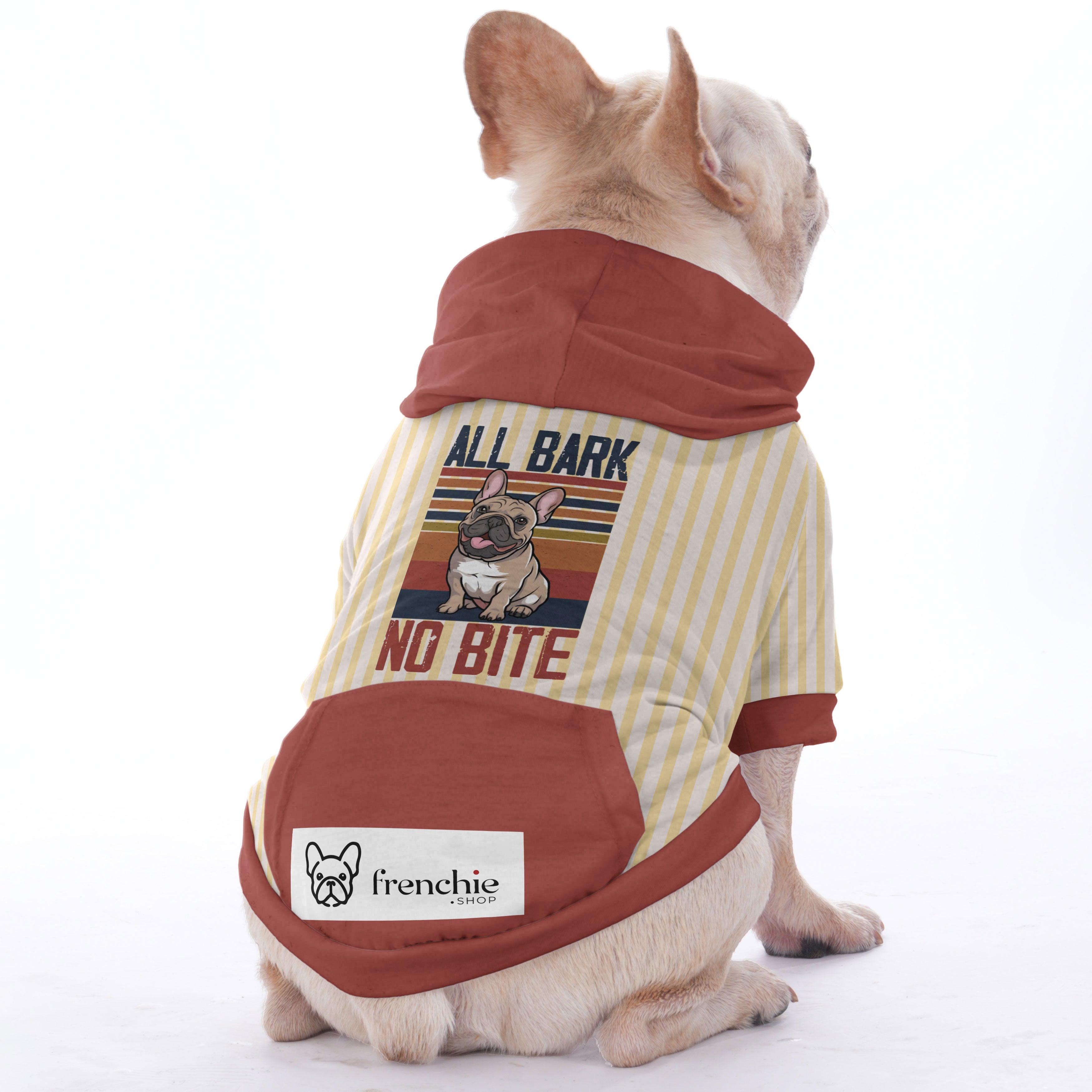 French Bulldog All Bark No Bite Hoodies For French Bulldog | Frenchie