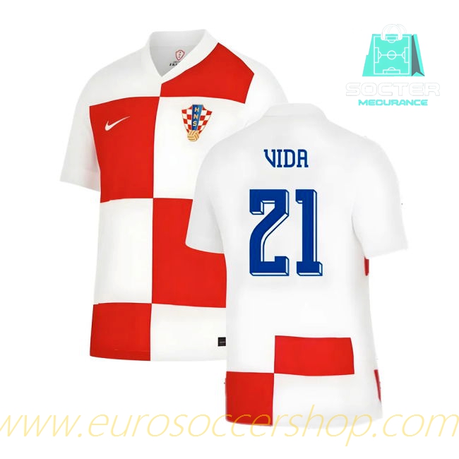 2024-2025 Season Croatia Fan Edition Home Jersey (Vida 21)
