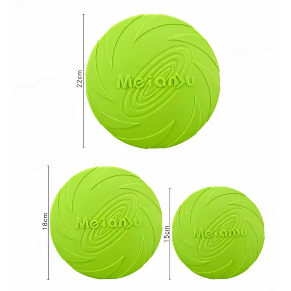 Durable Flychew Frenchie Flying Toy – Bite-resistant Rubber Fetch Fri...