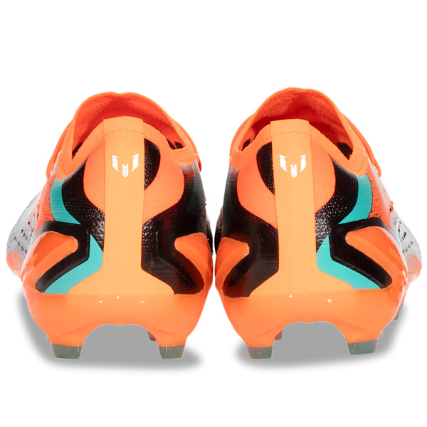 adidas X Speedportal Messi.1 Firm Ground Soccer Cleats (Team Solar Orange/Metallic Silver)