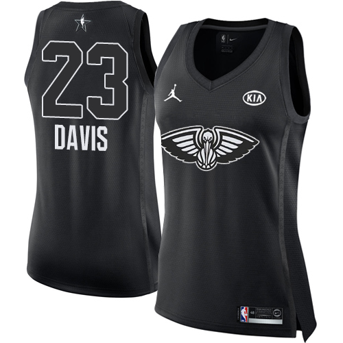 NOP #23 Anthony Davis Performance 2018 Icon NBA Jersey - Black