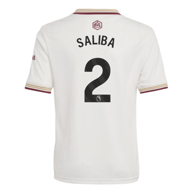 replica 2025-2026 Arsenal Third Shirt (Kids) (Saliba 2)