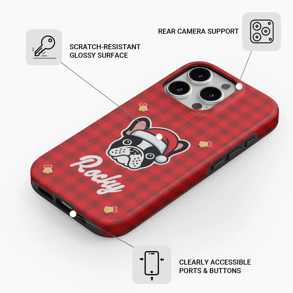 Durable Rocky - Personalized Dual-layer Phone Case for Pet Enthusiasts