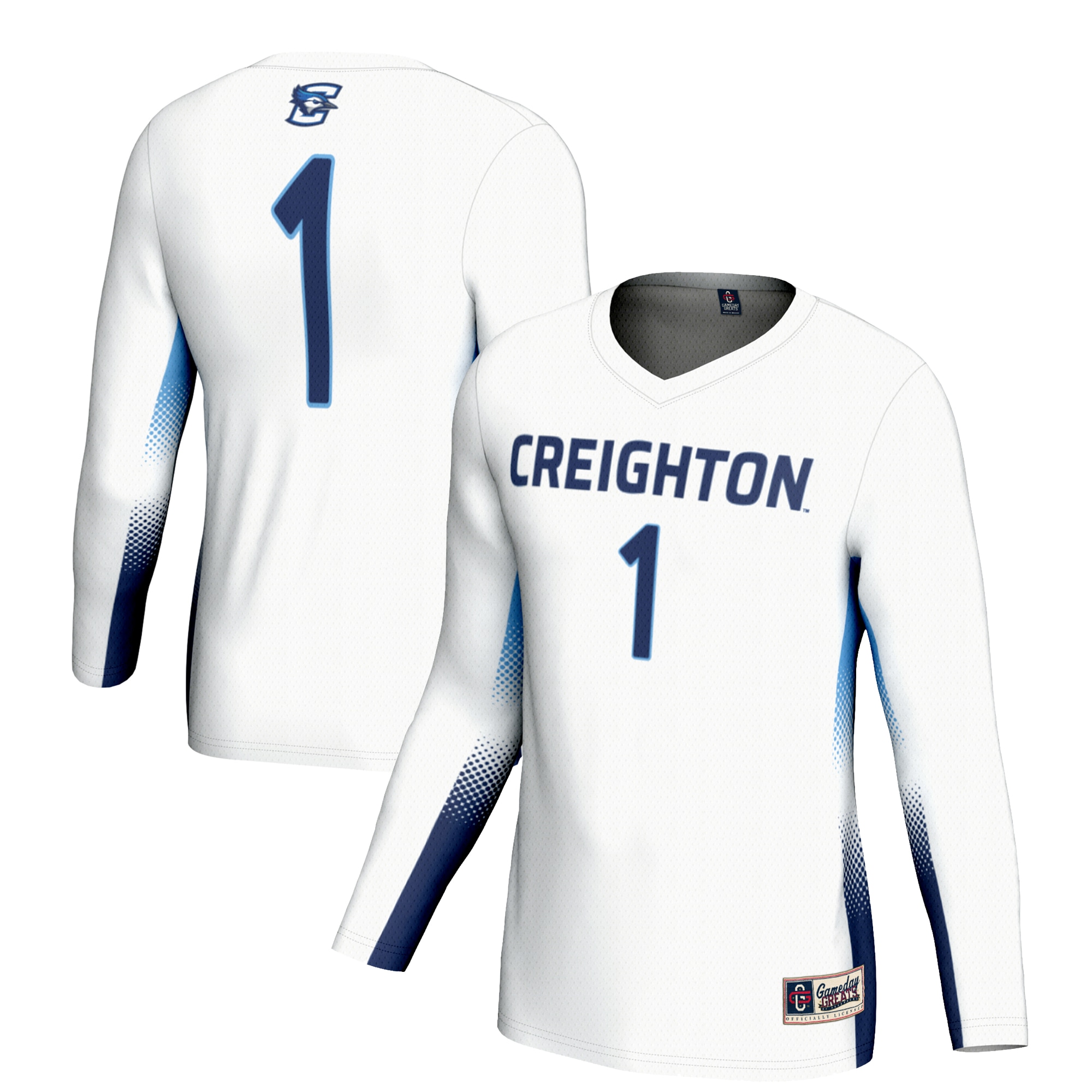 [NJP] Creighton Bluejays GameDay Greats Youth Lightweight Women's Volleyball Jersey - White