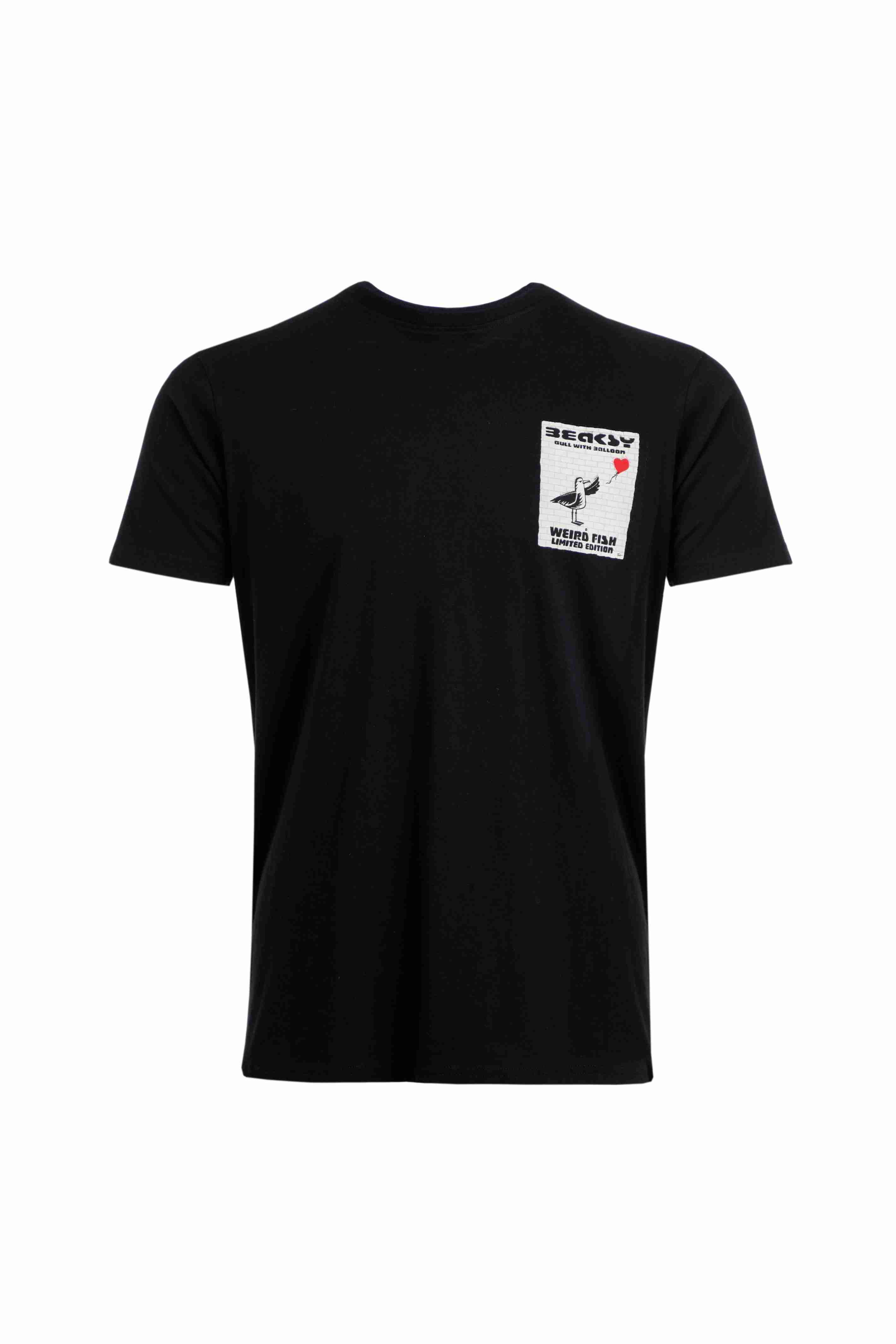 Beaksy Back Print Artist T-Shirt Black