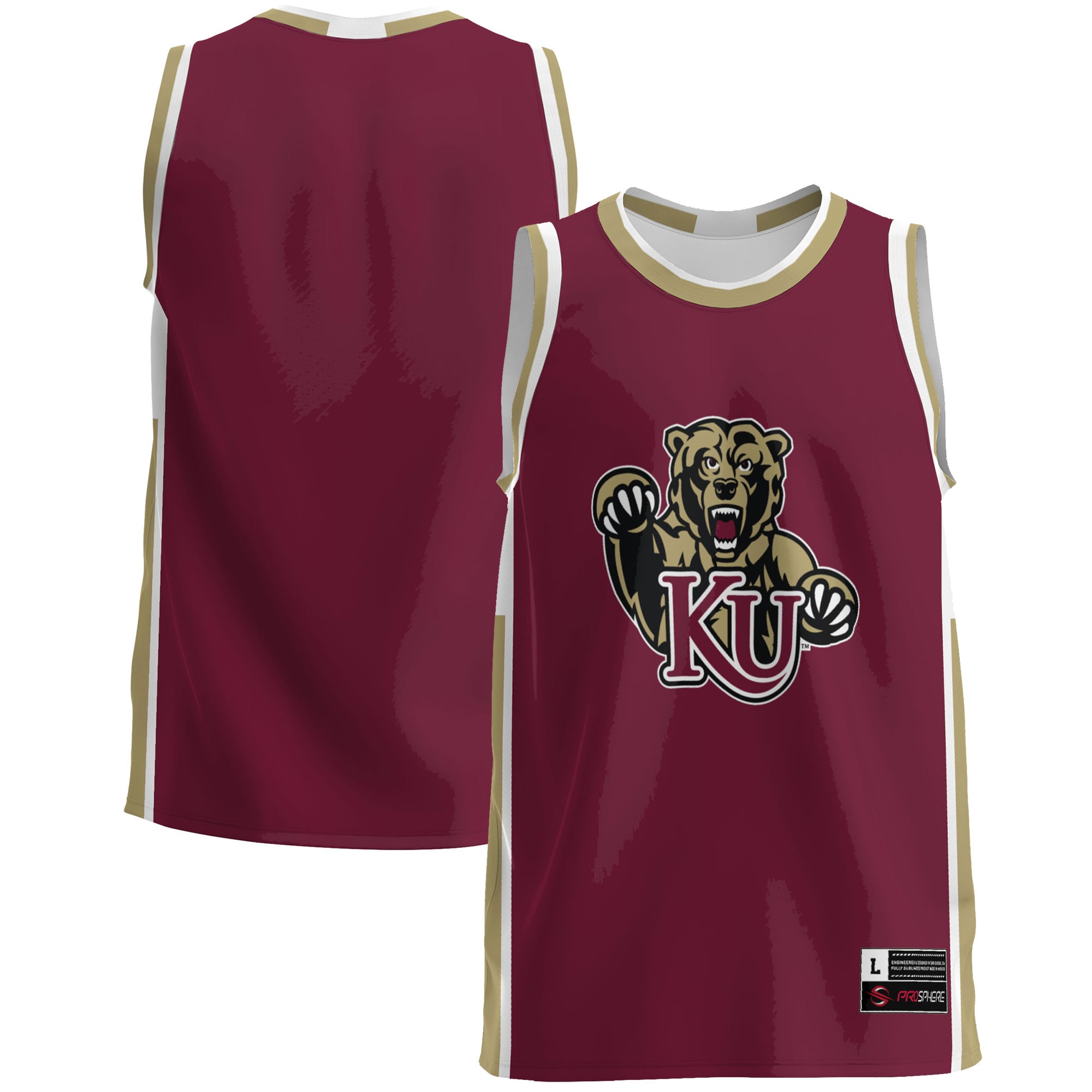 [NJP] Youth Kutztown Golden Bears GameDay Greats Lightweight Basketball Jersey - Maroon