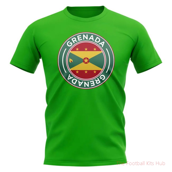 Grenada Football Badge T-Shirt (Green)