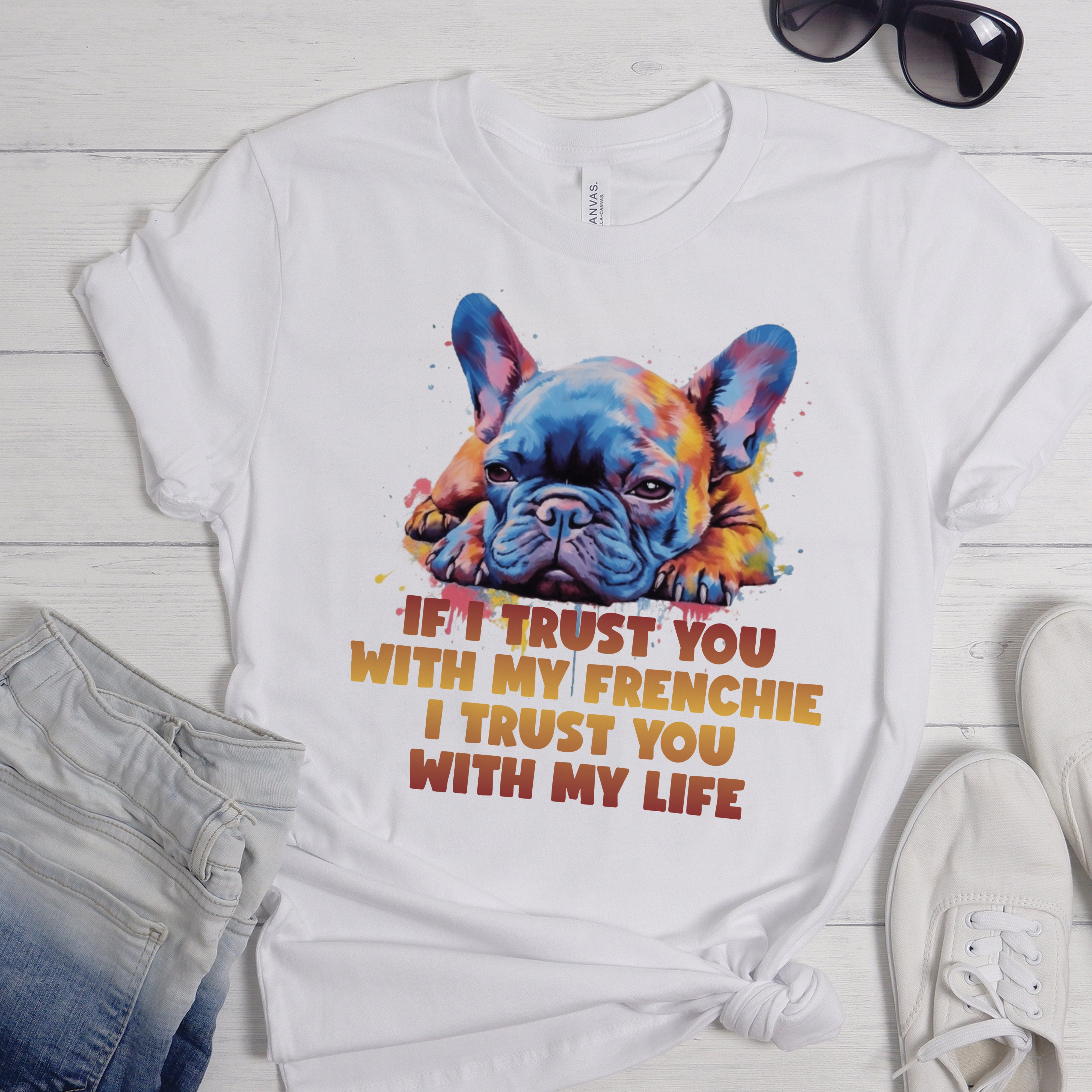 Gift - Frenchie Lover Unisex T-shirt For Dog Lovers | Trendy Style