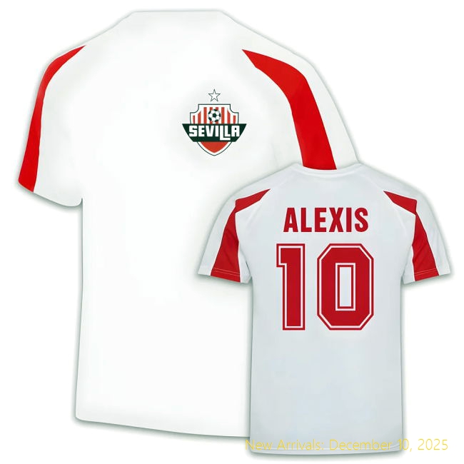 Alexis Sanchez Sevilla Sports Training High-Quality Jersey (White)