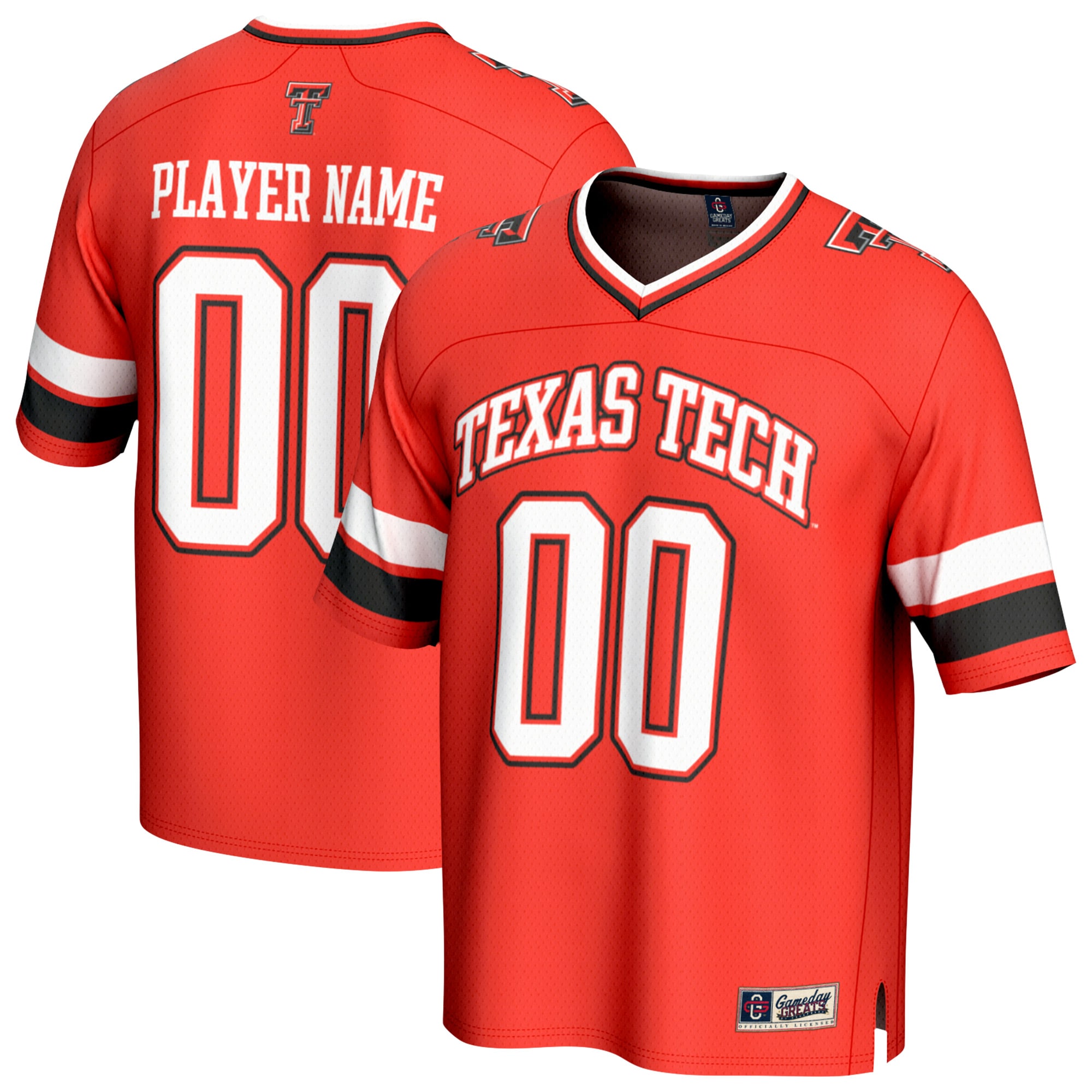 Texas Tech Red Raiders GameDay Greats Youth NIL Pick-A-Player Lightweight Collegiate Football Fashion Jersey - Red