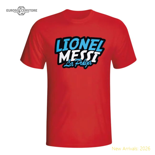 Lionel Messi Comic Book T-shirt (red) - Kids