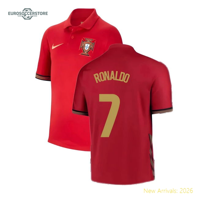 Safe Kids Football Team Ronaldo Jersey 2020-2021 Easy-care