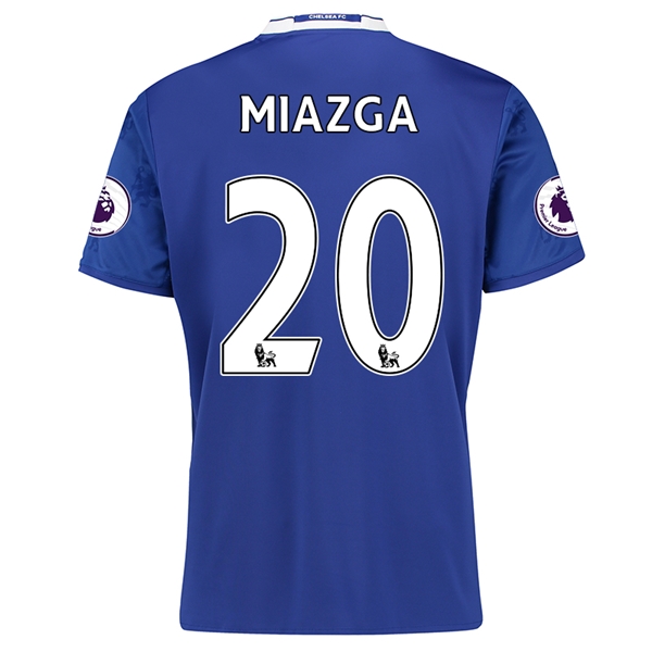Breathable Chelsea Home 2016-17 MIAZGA 20 Soccer Jersey Shirt