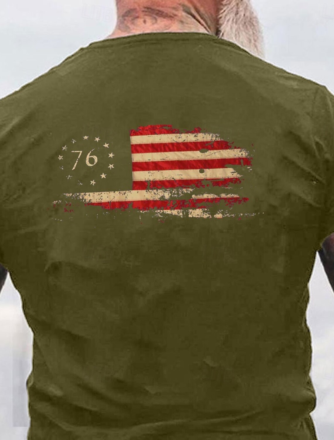 4th of July 2026 250th Memorial Day Patriotic Patriot 3D Print Crew Neck Short Sleeve T-Shirt Casual Daily Street