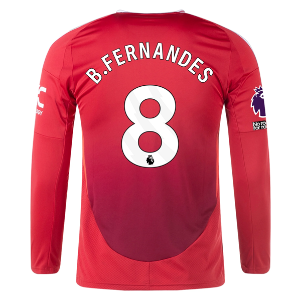 Bruno Fernandes Manchester United Long Sleeve Home Jersey