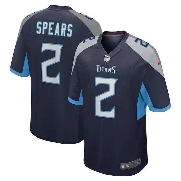 None Tyjae Spears Game Jersey - Navy | NFL Player Jersey | NFL Footbal