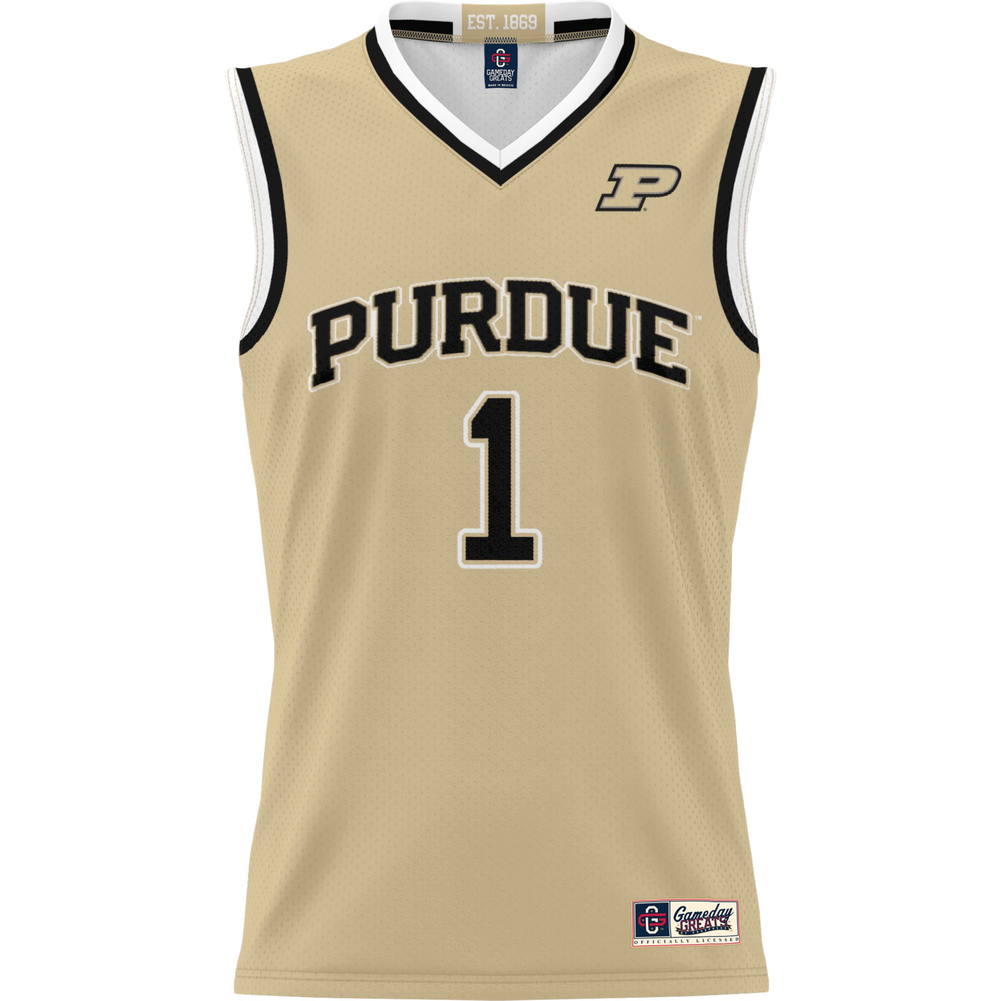 [DDG] Purdue Boilermakers GameDay Greats Youth Lightweight Basketball Jersey - Gold